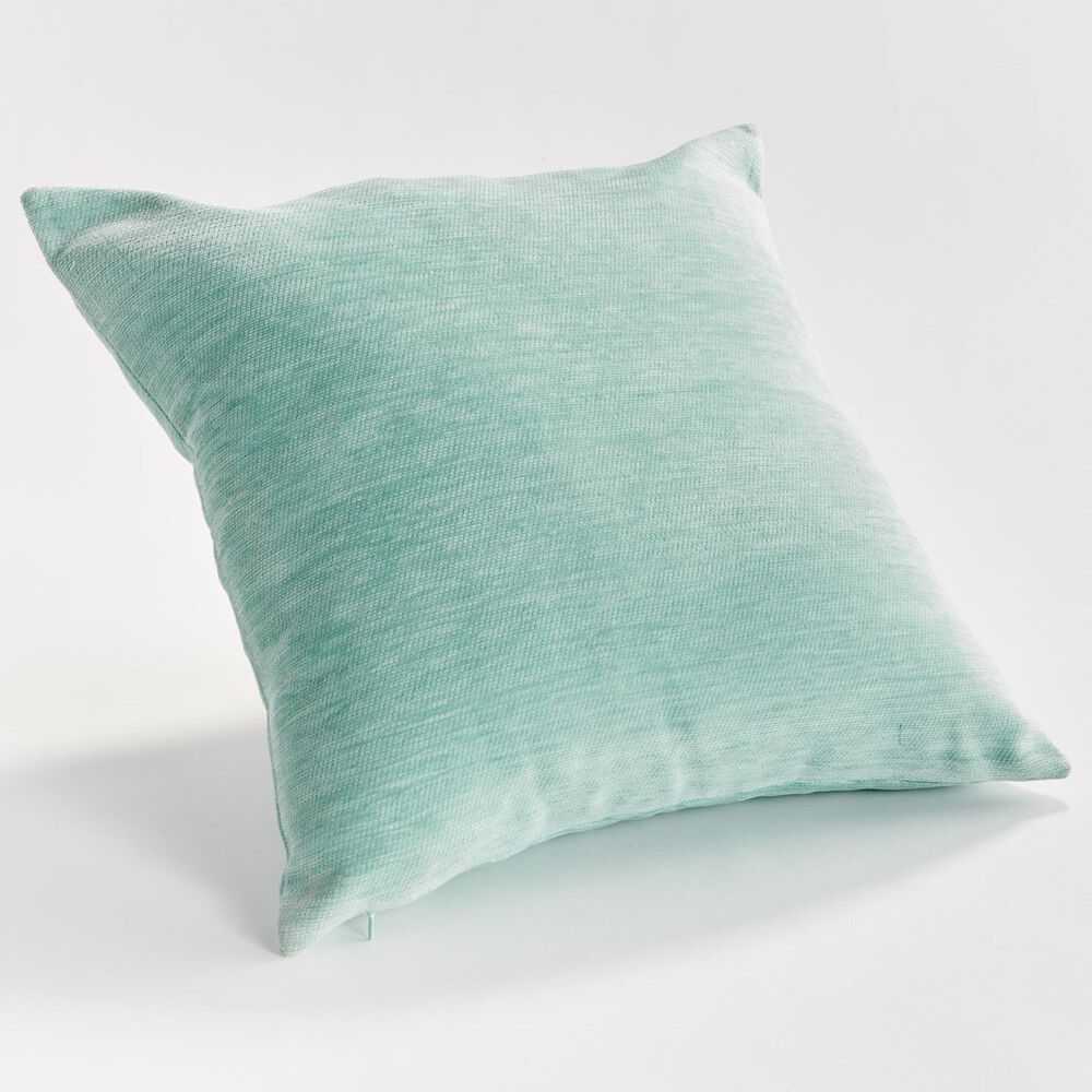Napa Home and Garden Suri 20&quot; x 20&quot; Indoor/Outdoor Throw Pillow in Seafoam and White, , large