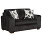 Arapahoe Home Lush Stationary Loveseat in Black, , large