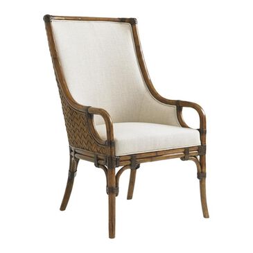 Tommy Bahama Home Bali Hai Marabella Upholstered Arm Chair in Warm Brown, , large