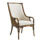 Tommy Bahama Home Bali Hai Marabella Upholstered Arm Chair in Warm Brown, , large