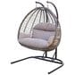 GatherCraft Double Basket Chair in Black Lava, , large