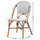 bali & pari Genica Side Chair in Navy Blue, White and Natural Brown, , large