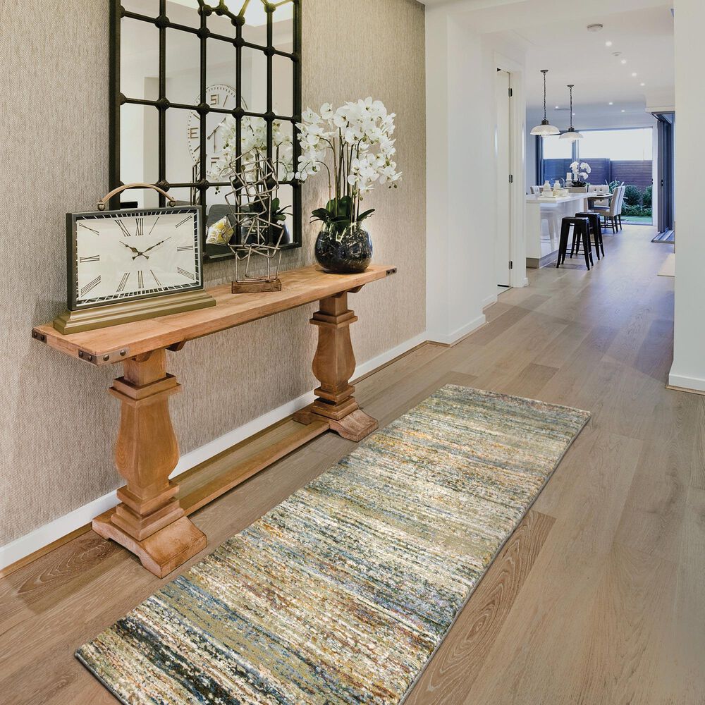 Oriental Weavers Atlas 8037J Gold 2'3" x 8' Runner, , large