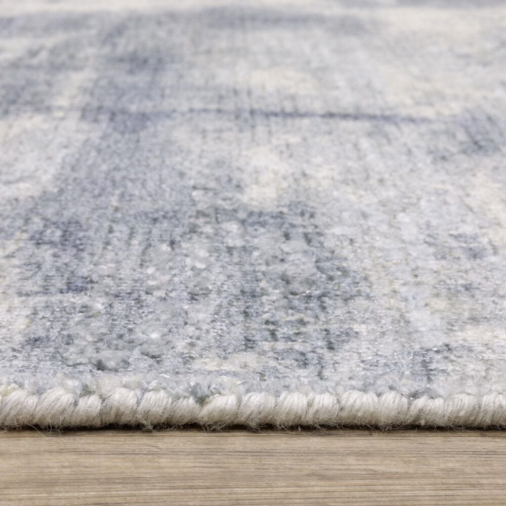 Oriental Weavers Clarke CLA07 Blue and Ivory 2'6" x 10'Runner, , large