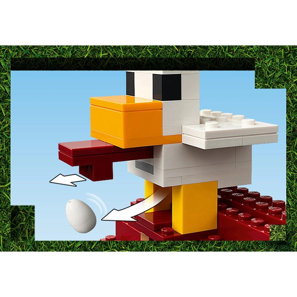 LEGO Minecraft The Ghast Balloon Village Attack Building Set in Multicolor, , large