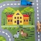 Safavieh Kids Playhouse 5" Square Dark Green and Light Grey Rug, , large