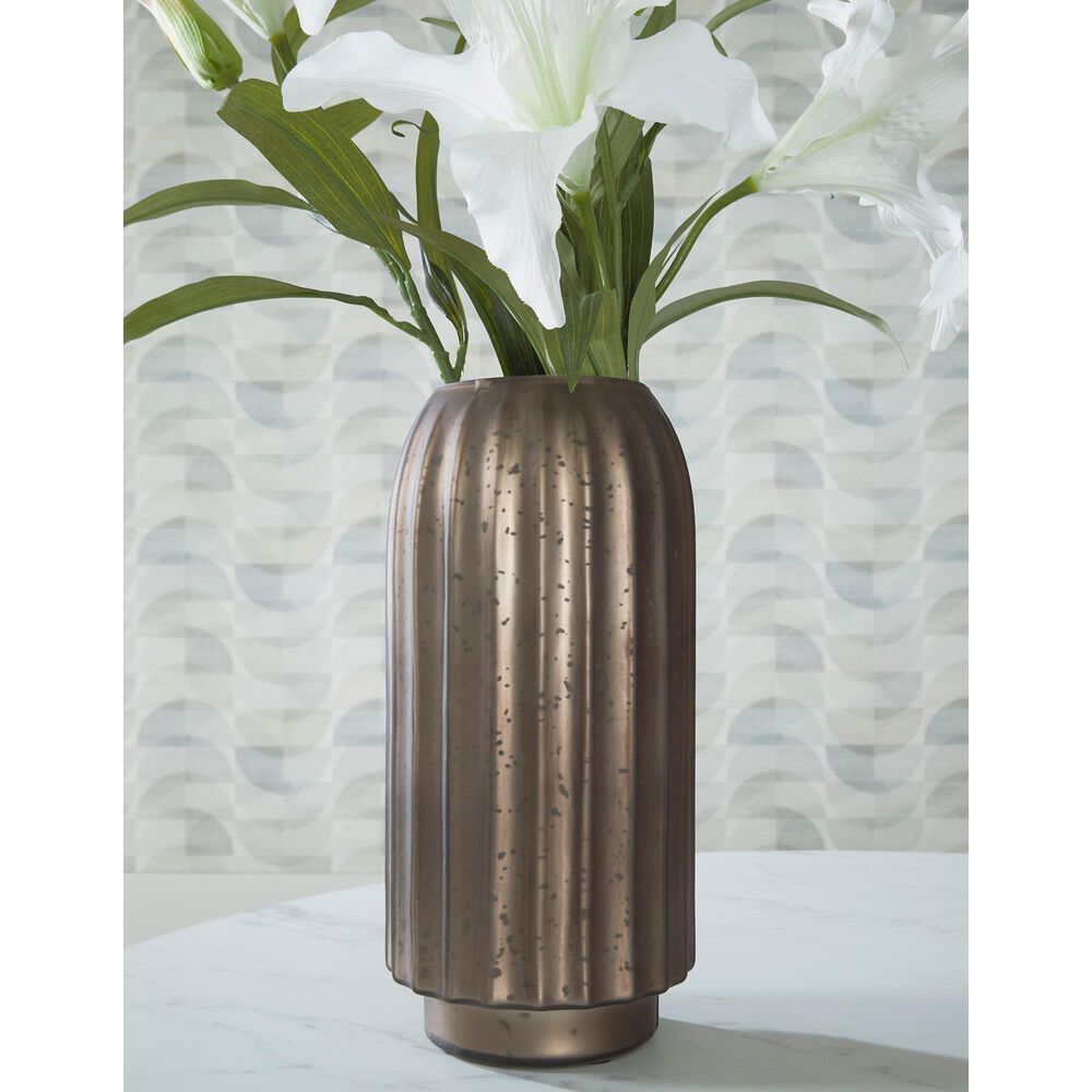 Ashley Briarcott 13&quot; Vase in Brown, , large