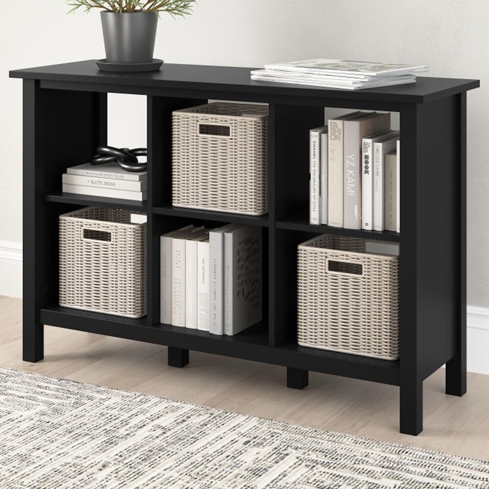 Bush Broadview 6-Cube Bookcase in Classic Black, , large