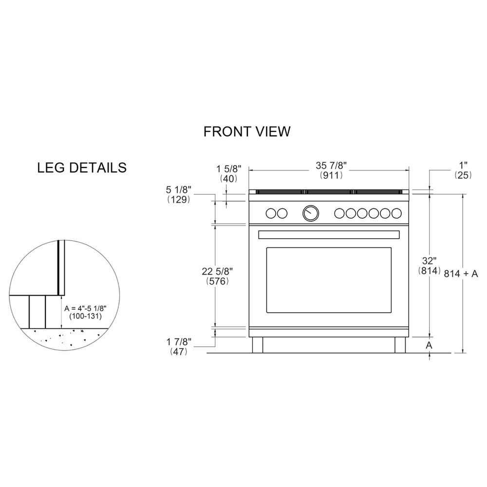 Bertazzoni Heritage 5.7 Cu. Ft. Freestanding Dual Fuel Range in Avorio, , large