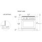 Bertazzoni Heritage 5.7 Cu. Ft. Freestanding Dual Fuel Range in Avorio, , large