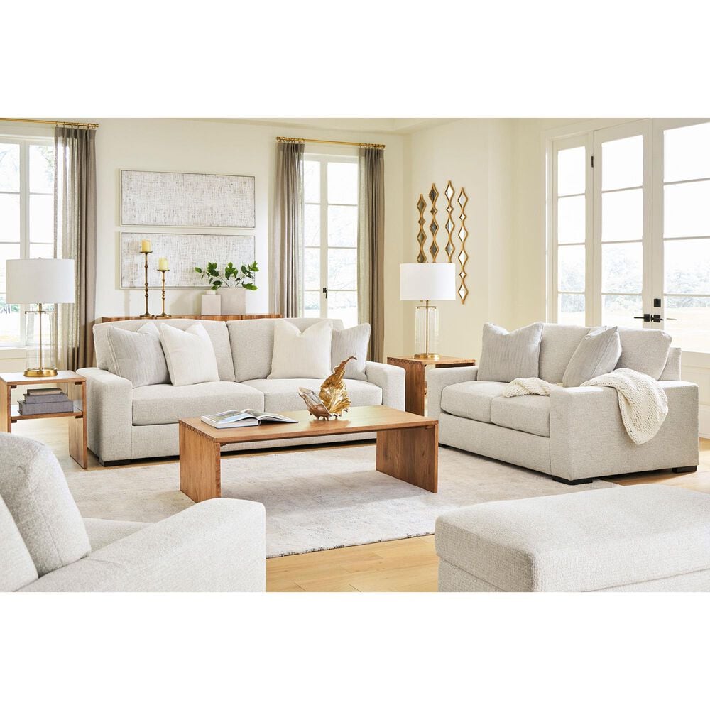 Ashley Conlee Pike Stationary Loveseat in Linen, , large
