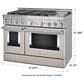 KitchenAid 6.3 Cu. Ft. Freestanding Gas Range with Griddle in Milkshake, , large