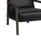 Classic Home Azoria Leather Accent Chair in Black, , large