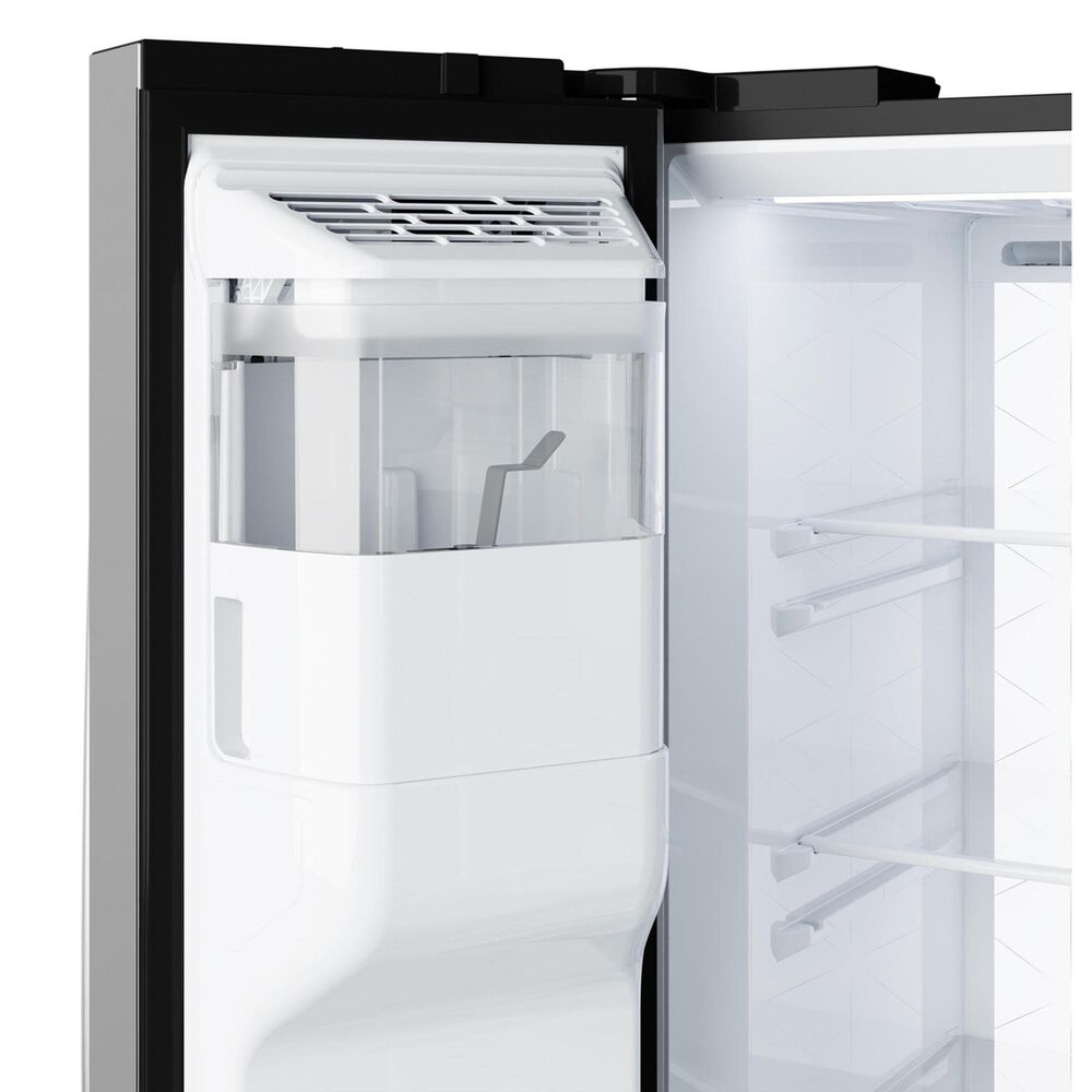 GE Appliances 27.7 Cu. Ft. Side-By-Side Refrigerator with LED Light Walls and Extra Tall Dispenser in Fingerprint Resistant Stainless Steel, , large