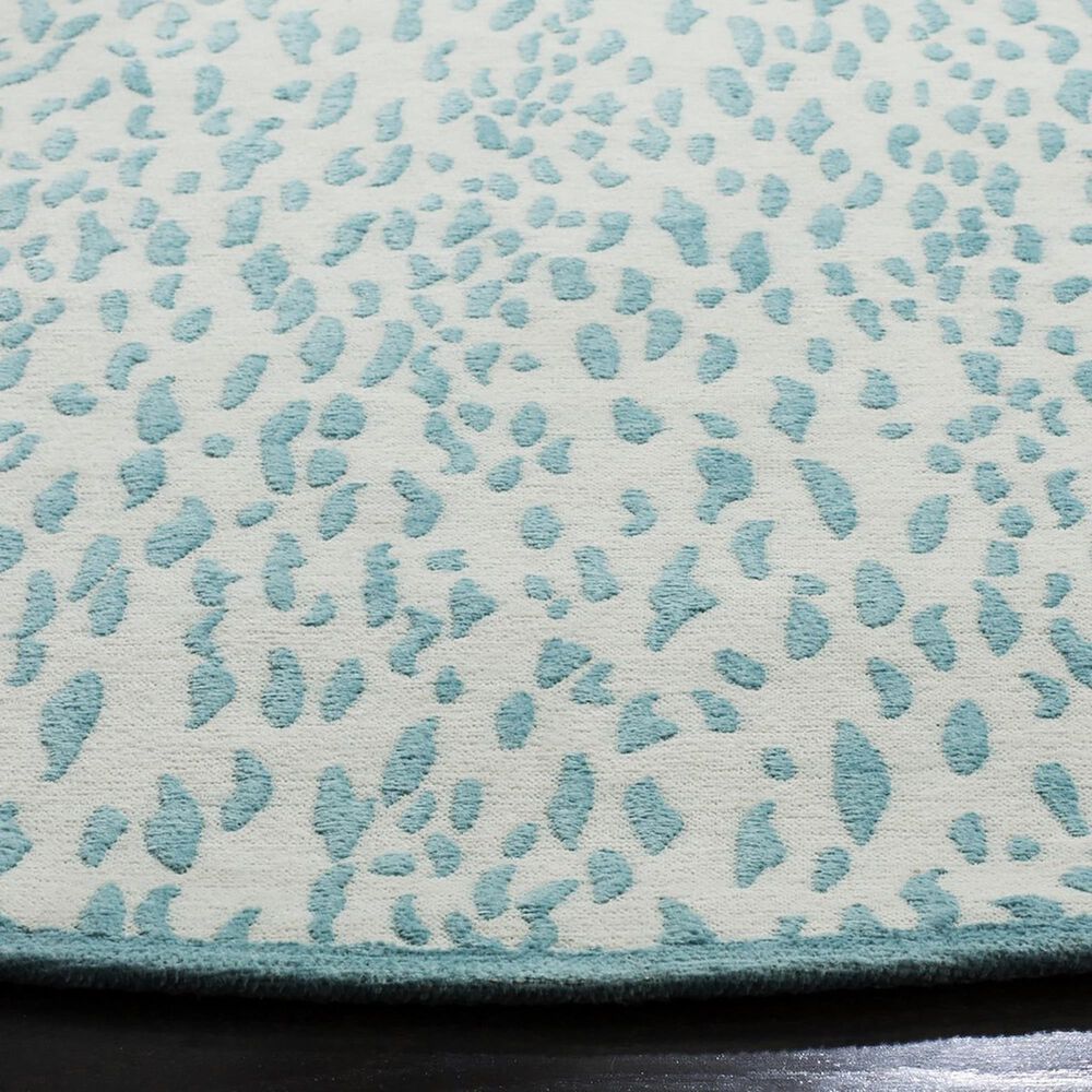 Safavieh Marbella 6&#39; Round Turquoise and Ivory Area Rug, , large