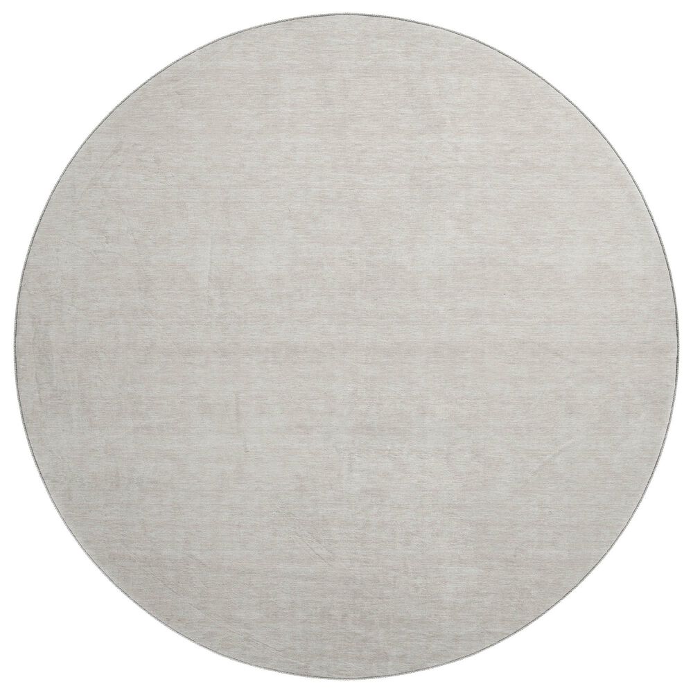 Dalyn Rug Company Soft Essentials Solid Linen 8" Round Area Rug, , large
