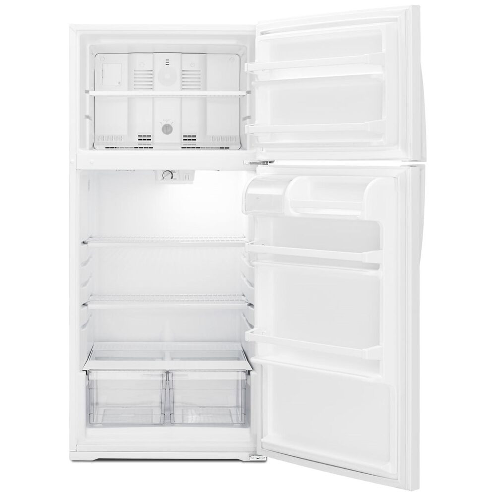 Whirlpool 28&quot; Wide 14 Cu. Ft. Top Freezer Refrigerator in White, , large