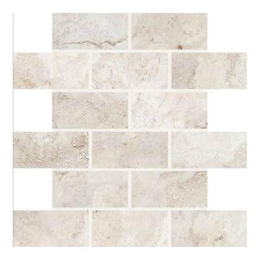Dal-Tile Esta Villa Garden White 12" x 12" Porcelain Mosaic Sheet, , large