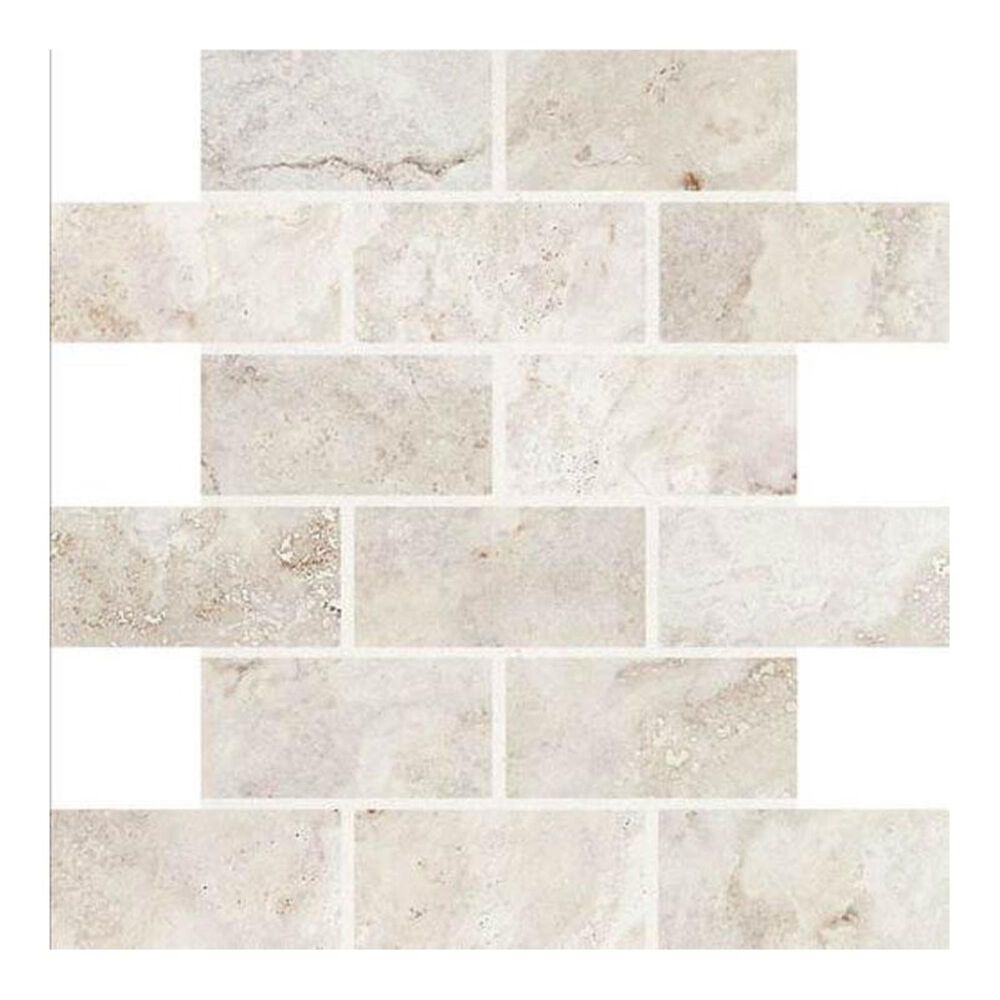 Dal-Tile Esta Villa Garden White 12" x 12" Porcelain Mosaic Sheet, , large