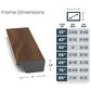Deco TV Frames Slim 32" Frame Bezel for Samsung the Frame TV in Museum Walnut, , large