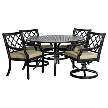 GatherCraft Lucia 5-PIece Patio Dining Set in Cozy Moss, , large