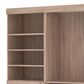 Bestar Pur 86" Closet Organizer with 6-Drawer in Rustic Brown, , large