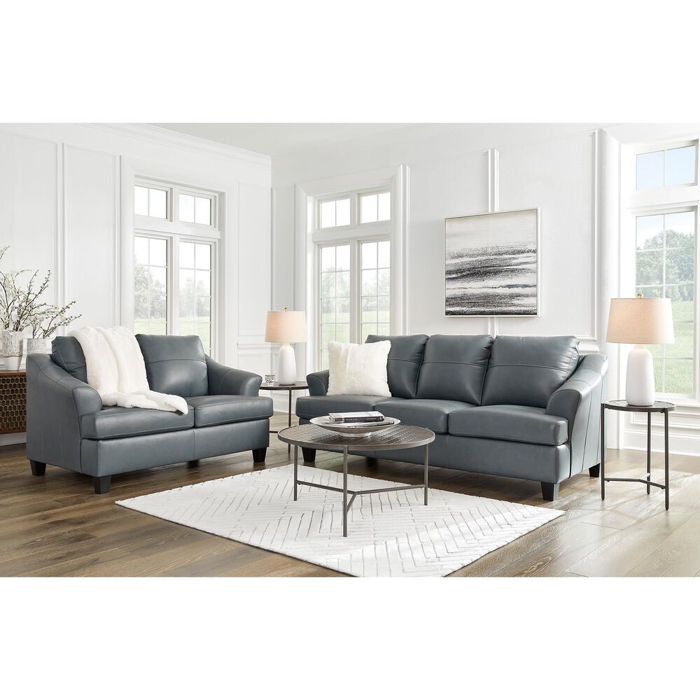 Ashley Genoa Queen Sofa Sleeper in Steel, , large