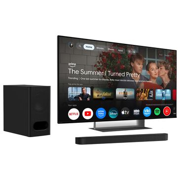 Sony 55" Class Bravia 7 II True RGB 4K HDR - Smart Google TV with 3.1.2 Channel Theater Bar and Wireless Subwoofer in Black, , large