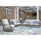 Ashley Rainier 4-Piece Patio Conversation Set in Beige, , large