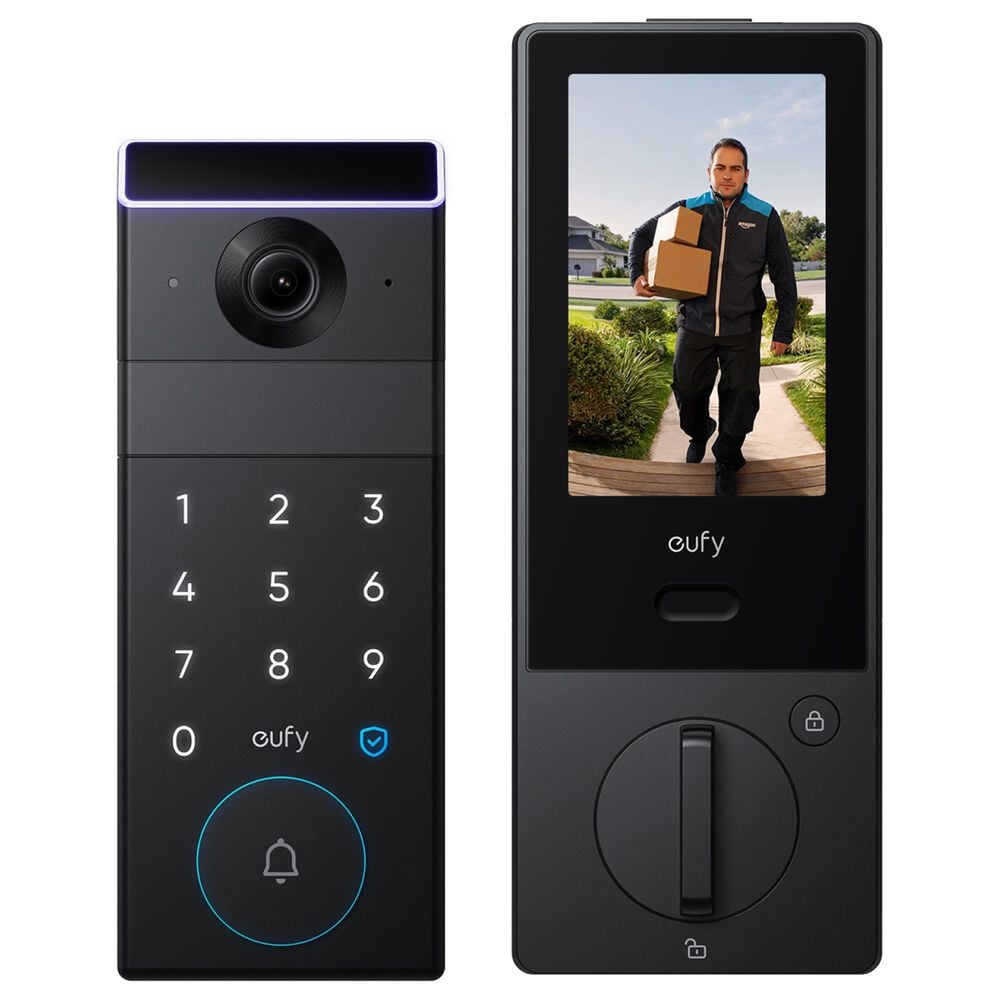 eufy FamiLock S3 Max Video Doorbell and Palm Scanner in Black, , large