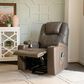 Linon Home Decor Peoria Power Lift Recliner in Mushroom, , large