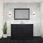 Lexora Home Dukes 48" Single Bathroom Vanity in Espresso with 2 cm White Cultured Marble Top and Rectangular Sink, , large