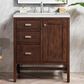 James Martin Vanities Addison 30" Single Bathroom Vanity in Mid-Century Acacia with 3 cm Lime Delight Quartz Top and Rectangular Sink, , large