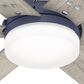 Hunter Pacer 44" Ceiling Fan with LED Lights in Indigo Blue, , large