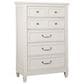 Nicolette Home Willowbrook 5-Drawer Chest in Egg Shell White, , large