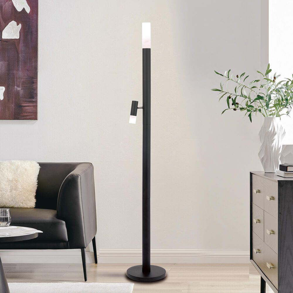 Lite Source Felinus LED Floor Lamp in Black, , large