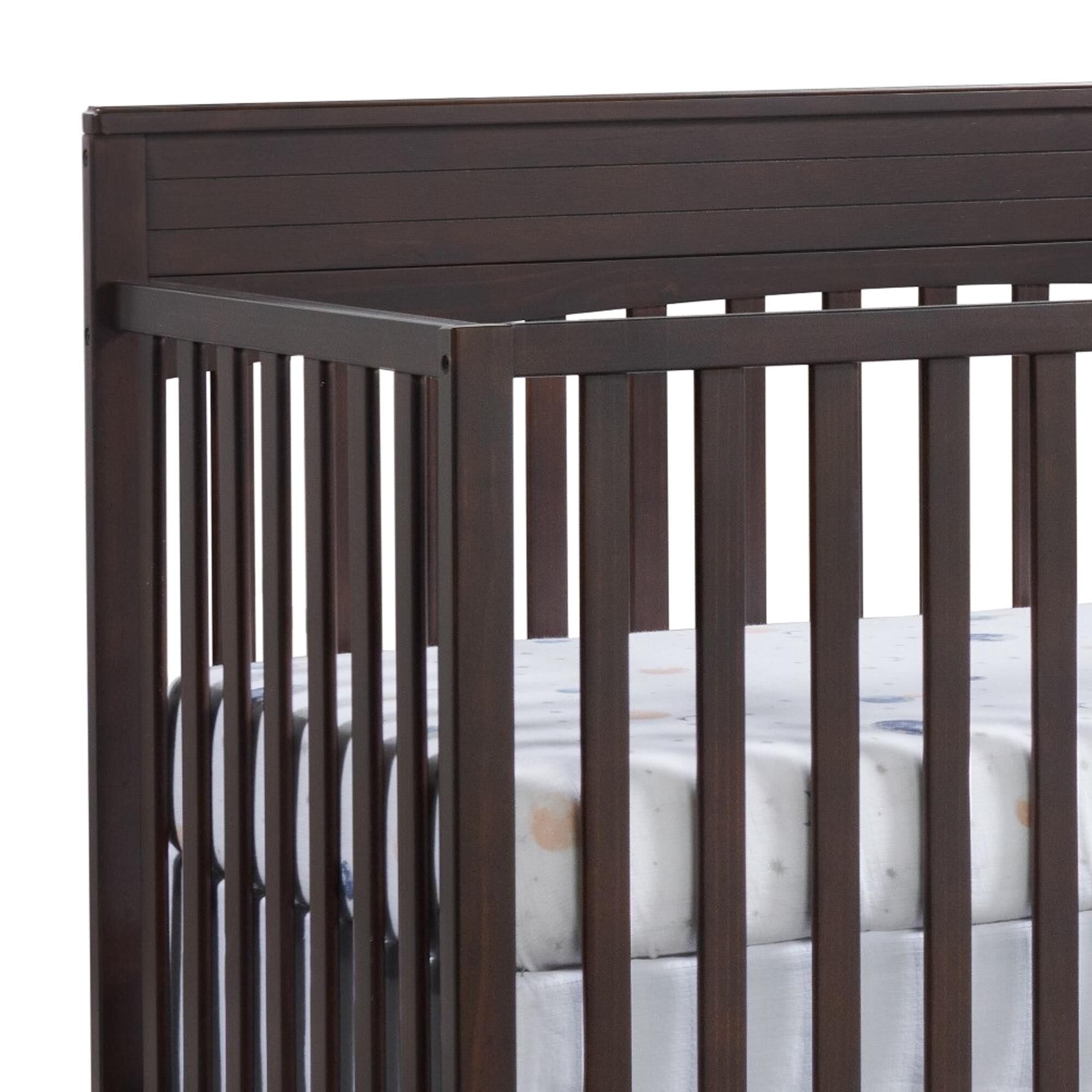 Oxford Baby Harper 4 In 1 Convertible Crib in Espresso NFM