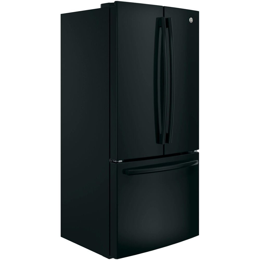 GE Appliances 18.6 Cu. Ft. Counter-Depth French-Door Refrigerator in Black, , large