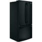 GE Appliances 18.6 Cu. Ft. Counter-Depth French-Door Refrigerator in Black, , large