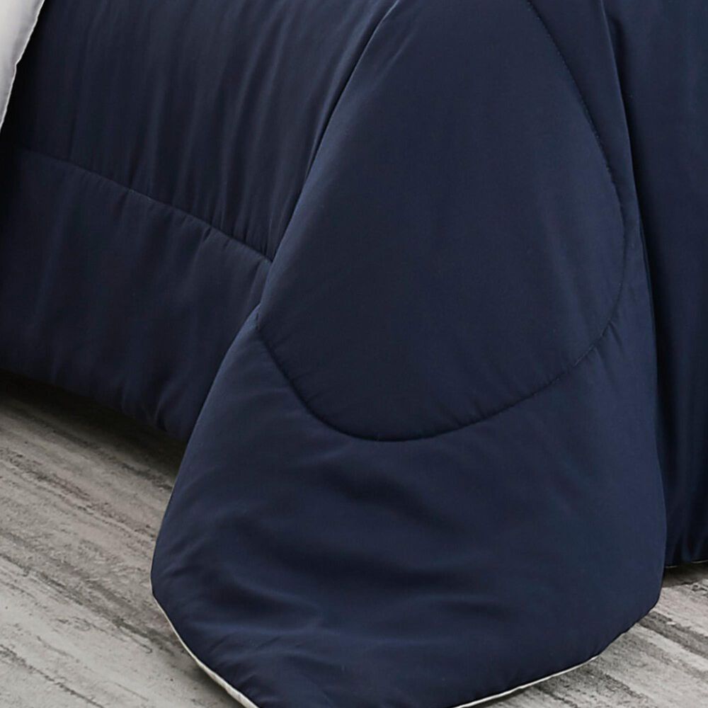 Pem America 2-Piece Twin Comforter Set in Grey and Navy, , large