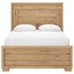 Ashley Galliden Queen Panel Bed in Light Brown, , large