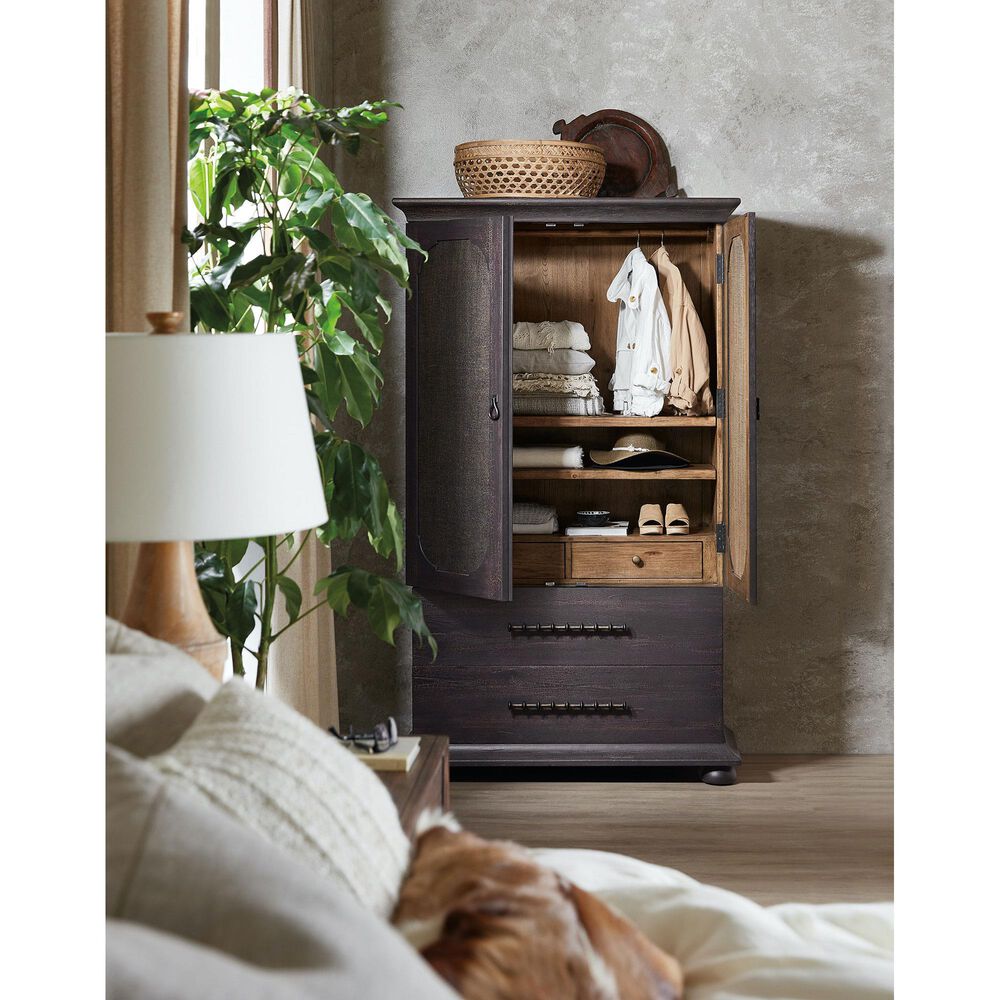 Hooker Furniture Big Sky Armoire in Black, , large