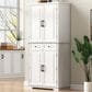 HOMLUX HOMLUX 71" Tall Kitchen Pantry Cabinet with 3 Pull Out Cabinet Organizers, Farmhouse Embossed Texture Storage Cabinet with 6 Door Shelves, 2 Drawers, Freestanding Cupboard for Kitchen, Dining Room White, , large
