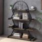Furniture of America Quentin Bookcase in Light Walnut and Black, , large