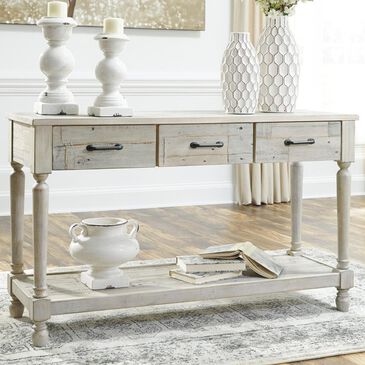 Signature Design by Ashley Shawnalore Sofa Table in Whitewash, , large
