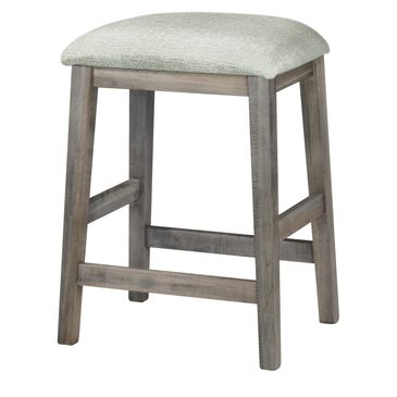 Fleming Furniture Co. 24" Counter Stool in Apsen Finish and Ava Upholstery, , large