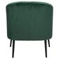 Zuo Modern Ranier Accent Chair in Green Velvet, , large