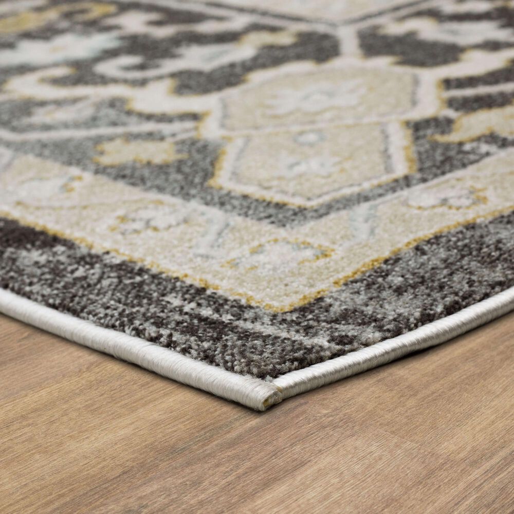 Karastan Windemere Traditional 2&#39;6&quot; x 10&#39; Gray Runner, , large