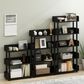 HOMLUX Turn-N-Tube 3-Tier Open Display Storage Bookshelf in Espresso, , large