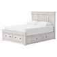 Ashley Makidern Queen Storage Bed with Six Drawers in Whitewash, , large